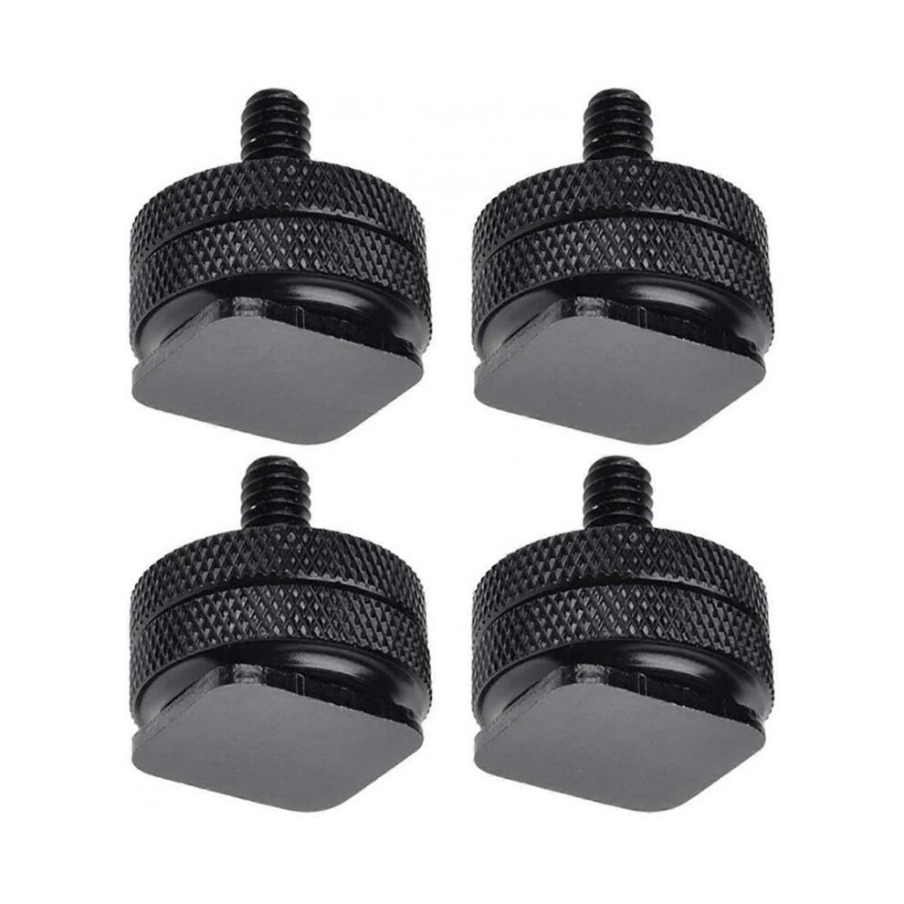 1/4 Inch Hot Shoe Mount Adapter Tripod Screw for DSLR Camera Rig(4Packs)