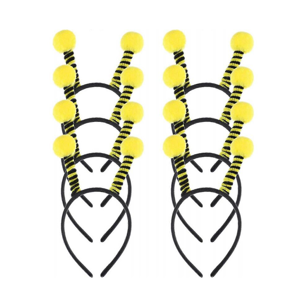 8 Pack Bee Headband Bee Headband Bee Antenna Headband Tentacle Hairbands, Halloween Party Ornaments