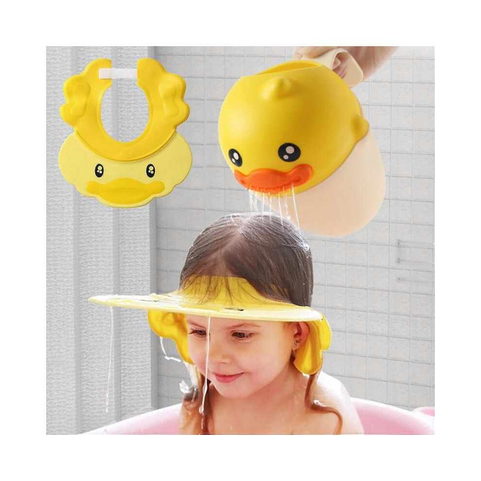 Hair Washing Hat Shower Bath Silicone Cap Soft Adjustable Visor Head Protector Shampoo Cap
