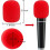 Microphone windscreen, coloured foam covers for headphones, 10 pieces 4