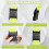 Luggage Strap, 2pcs Suitcase Straps with Password Lock Information Card, Adjustable Travel Strap 3