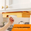 Dispensador de pratos de papel de bambu de 9/10 polegadas - Suporte para armários e bancadas para pratos de cozinha Caddys Universal C 7