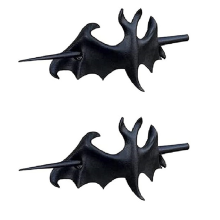 2 stuks haarspeld met zwarte kraai, kraai haarspeld, Halloween gotische haaraccessoires voor vrouwen en meisjes
