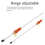 Supporto per piede per violoncello 4/4, asta regolabile, accessori inferiori 4