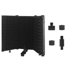 Microphone Isolation Shield Foldable Mic with Triple Sound Insulation M3 Plastic Case
