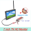 Monitor TN FPV de 7 polegadas, 5.8G, 48 canais, tela LCD TFT 1024x600, DC 7-16V para transmissor RC e drone 10