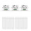 3PCS Wireless Light Wall Switch RF 433Mhz Relay Receiver with 2x 3Gang Panel LED Remote Control for Lamp 1