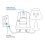 220V Foot Dimmer Switch Operated LED Full Range Inline Slide Control for Floor Lamp / 8