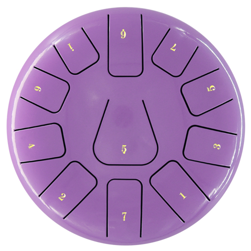 Tambor de língua de aço de 8 polegadas, pandeiro de 11 notas com baquetas e palhetas para meditação, instrumento A 1