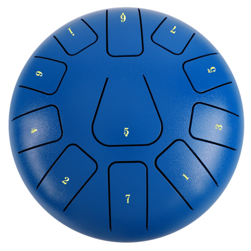 Tambor de língua de aço de 8 polegadas, pandeiro de 11 notas com baquetas e palhetas para meditação, instrumento G 1
