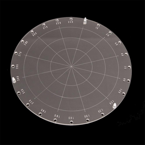 Blocos de carimbo de acrílico circular de 9,1 polegadas de diâmetro, ferramenta para fazer carimbos de scrapbooking e cartões 2