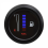 Medidor de nível de combustível para carro e motocicleta, 12V, 2 polegadas, 52 mm, ultrafino, eletrônico, 8 luzes LED, combustível 4