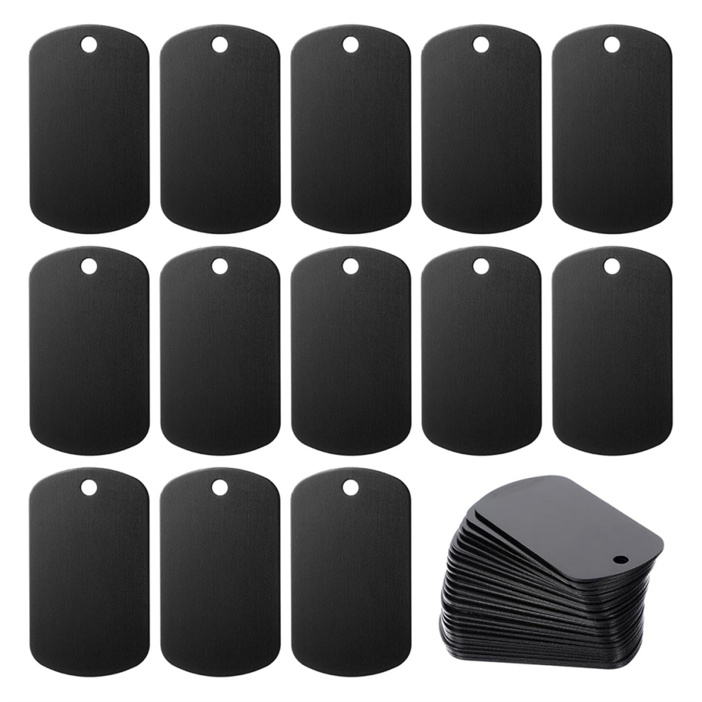 Aluminum Stamping Blanks Engraving Blank Tags 25 Pack, Laser Tags, Metal Business Card, DIY Projects