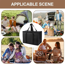 Bolsa de almuerzo portátil, plegable, aislante, para picnic, nevera de hielo, para alimentos, bebidas térmicas, para entrega de cerveza