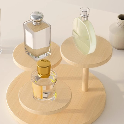 Wooden Display Riser Stand 3-Tier Step Shelf Organizer for Displaying ...