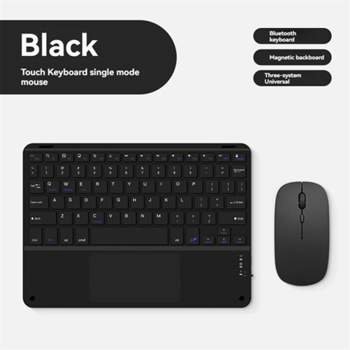 Touchpad Bluetooth-Tastatur mit Maus für PC Tablet Gaming Wireless Schwarz 2