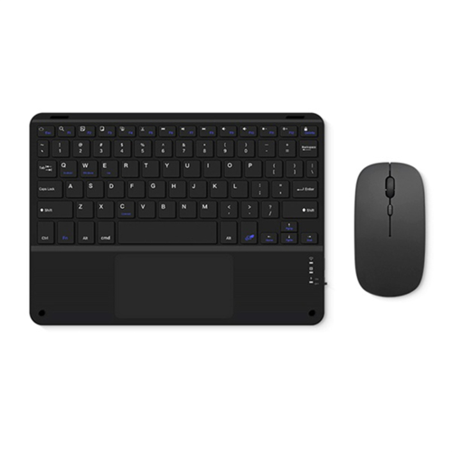 Touchpad Bluetooth-Tastatur mit Maus für PC Tablet Gaming Wireless Schwarz