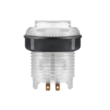 1PCS Illuminated Led Push Button 28mm Nut with 4Pin Light Cable for Zero Delay Board Arcade Game Machine Parts White