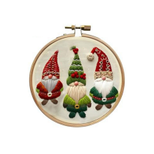 Non-Finished Christmas Series, - Bag, Embroidery Bag for Beginners, DIY Decoration Home Room. Gnome