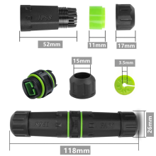 IP68 waterdichte SC Single Core glasvezeladapter Verleng de lengte van de optische kabel voor LC-verlenging