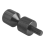 4 peças de flange de alumínio com dois pinos de furo de 1-1/8 polegadas para alinhamento e 1-5/8 polegadas removíveis, preto 5