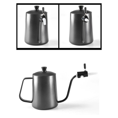 Coffeeware Coffee Makers Pour over Kettle Gooseneck Drip Flow Control Valve Accessaries Black 2