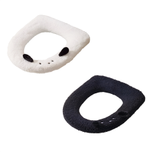 Plüsch-Badezimmermatte, verdicktes Toilettenkissen, waschbares Sitzpolster, Hund + Hase