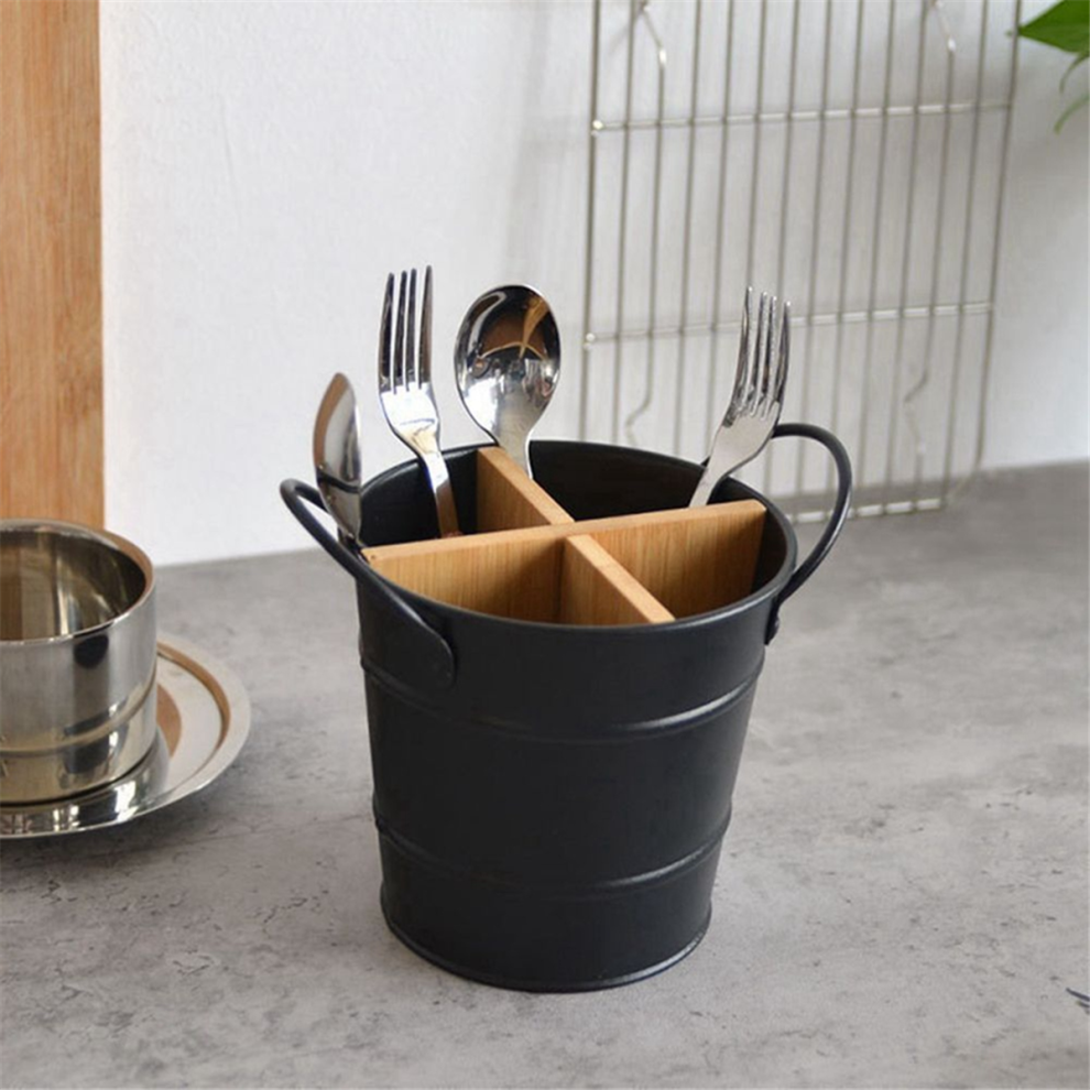 Ustensiles de cuisine, ustensiles de cuisine, étagère de rangement, boîte à couverts, baguettes de cuisine, seau B
