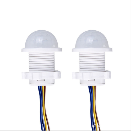 2-Pack Smart PIR Motion Sensor Switch, Auto On/Off Light, 85-265V AC, 4-6m Detection, 110 Range, 3-40W, White 1