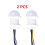 2-Pack Smart PIR Motion Sensor Switch, Auto On/Off Light, 85-265V AC, 4-6m Detection, 110 Range, 3-40W, White 3