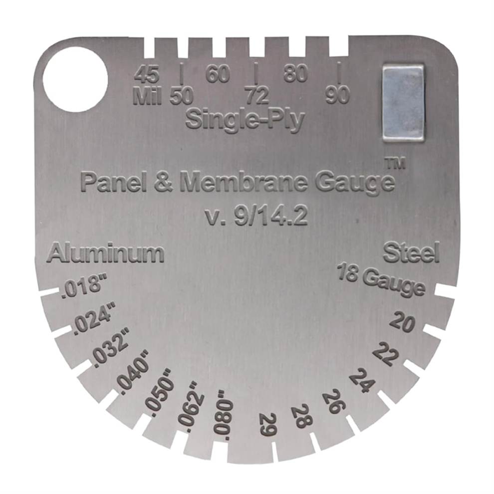 Upgraded Panel & Membrane Gauge Shingle, Replaces Shingle Gauge, Measuring Thickness And Metal 4853024005669
