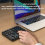 Rechargeable Double Bluetooth Number Pad Wireless Numeric Keypad 35-Keys External Numpad Keyboard Data Entry 3