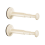 2pcs Suction Cup Clothes Hanger Storage Organizer Home Balcony Multi-Functional Wall-Mounted Creamy White 3