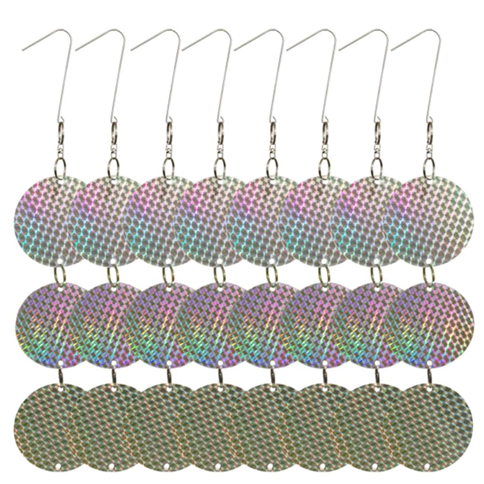 8PCS/Set Bird Repellent Discs Reflective Hanging Device to Keep Birds Away Like Wood for Pigeons-image-OPC-PH6YRP9-NEW