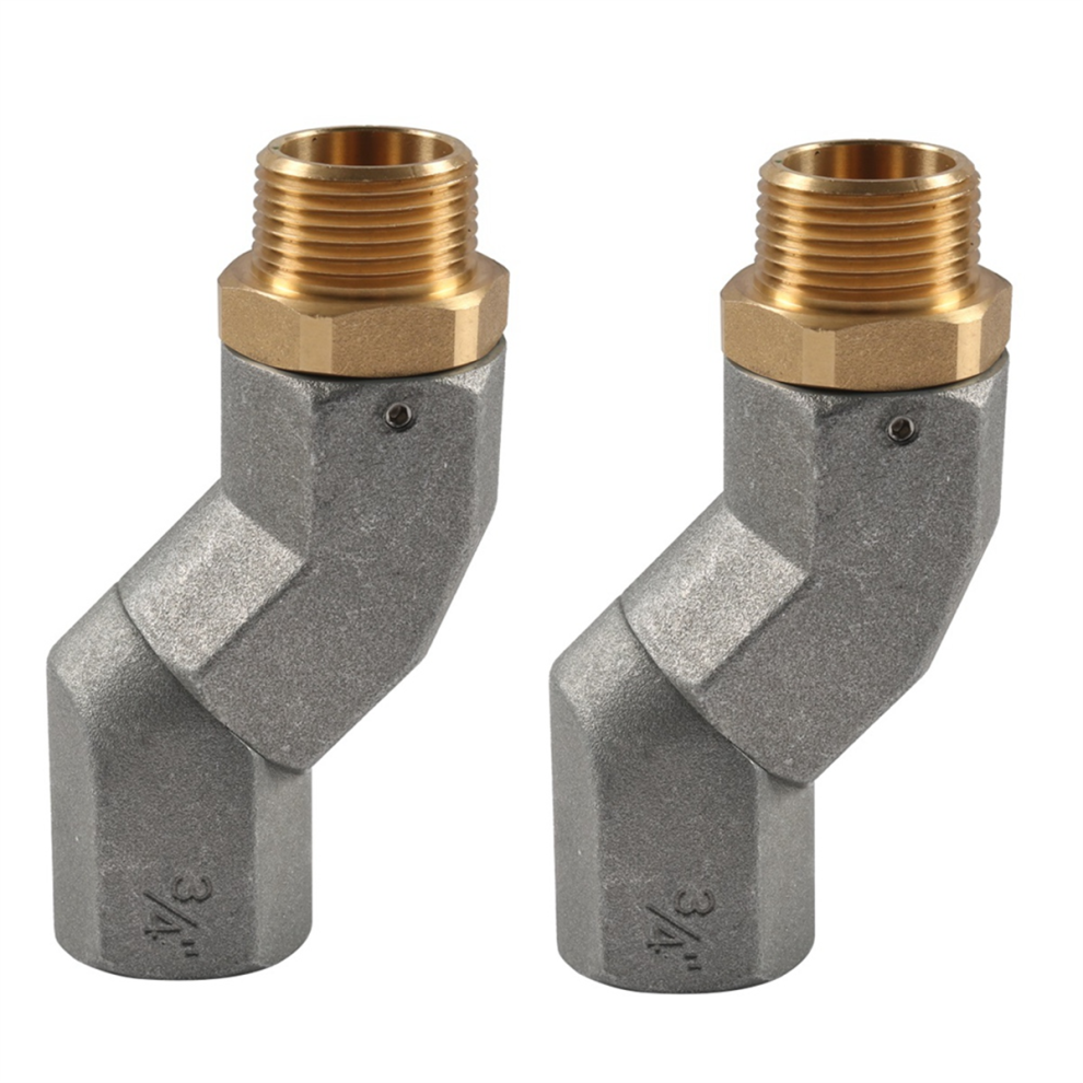 3/4Inch Npt Fuel Transfer Hose Swivel 360 Rotating Connector For Nozzle Multi Plane 2Pcs 4853024014074