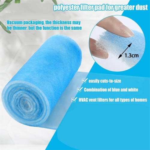 Filtro de ventilación de aire reutilizable Merv 8, recortable, electrostático, lavable, de repuesto, compatible con CA 2