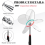 6Pcs LED Telescoping Inspection Mirror,Retractable Mechanical Mirror Tool,Retractable Under Vehicle Detection 3