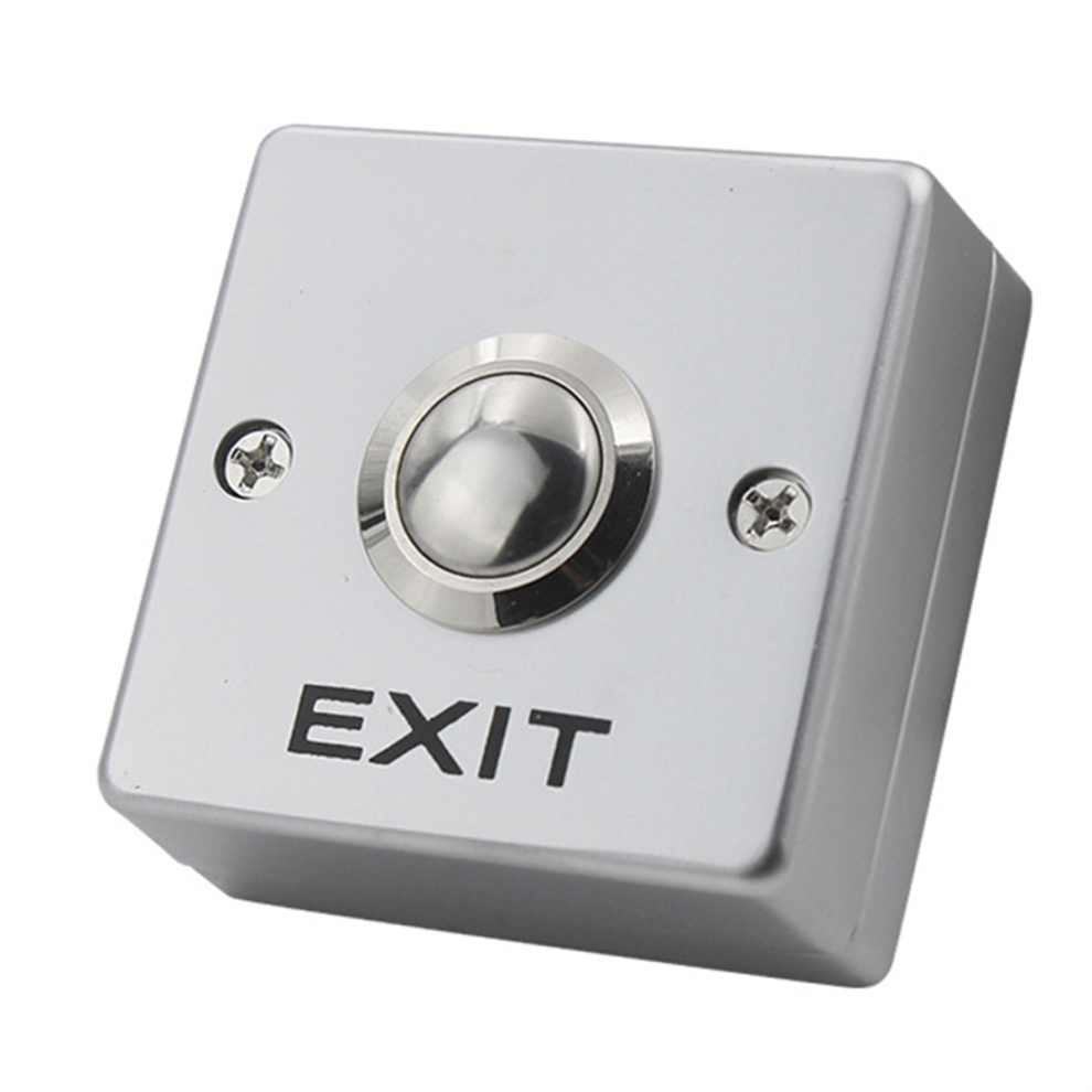 Mini Access Control Switch With Bottom Box Normally Open Self-Reset Exit Button For System 4853024016665