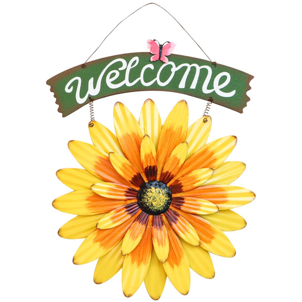 Comprend un panneau suspendu Gerbera Décoration Fleur Extérieure Convient pour Cuisine, Salon, Jardin Cour