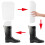 5 pares (10 folhas de 16 polegadas) modelador de botas, palmilhas altas, suporte para mulheres e homens, cor transparente 6