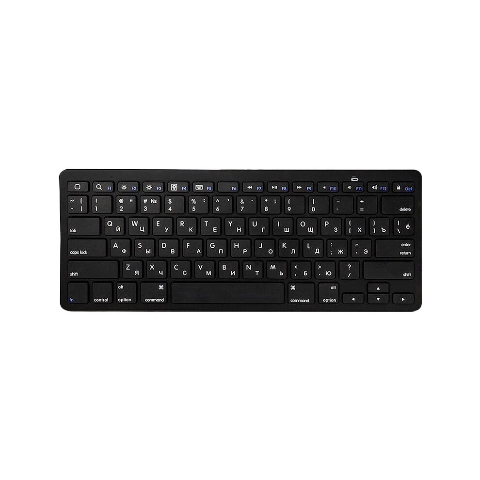 Russian Keyboard Ultra-Thin Wireless Bluetooth Keyboard, For Ios Android Tablet / Laptop - Black 4853024023236