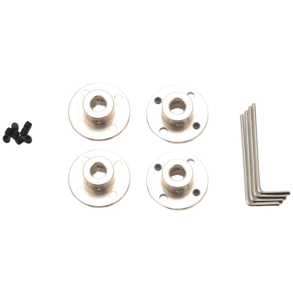 8Mm Flange Coupling Connector, Rigid Guide Steel Model Coupler Accessory, Shaft Axis Fittings For Rc Motors(4 Pack) 4853024023533