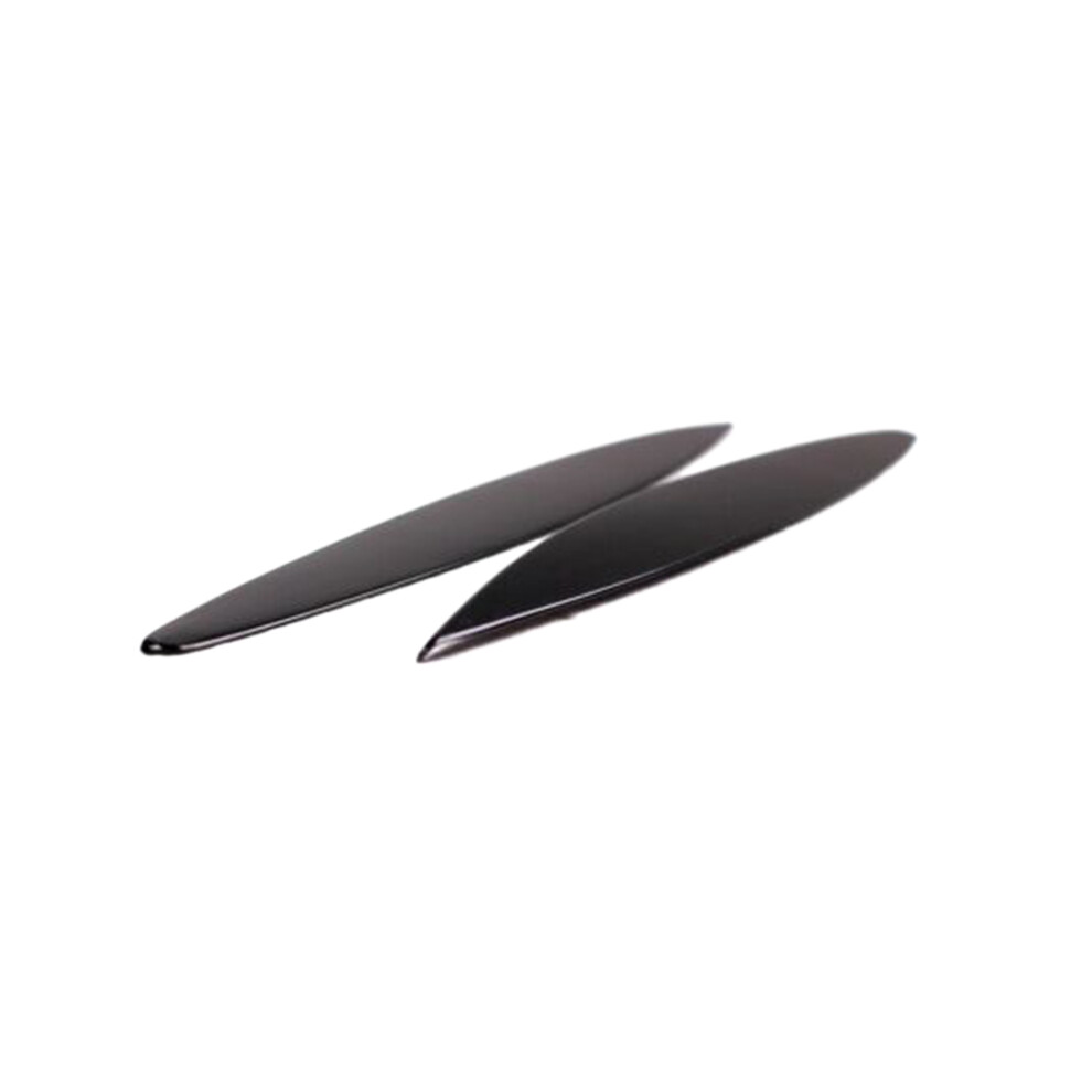 2Pcs Car Eyelids Eyebrows Headlights Covers Eyelash For 6 / Atenza 2008-2012 Black 4853024024028
