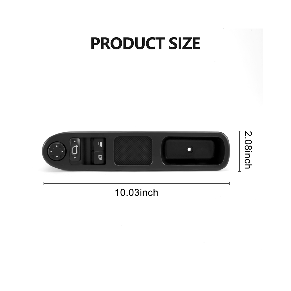 2Pcs Driver Side + Passenger Electric Power Window Control Switch For 207 2007-2015 6554Qc 6490Hq 6554Hj 4851265610314