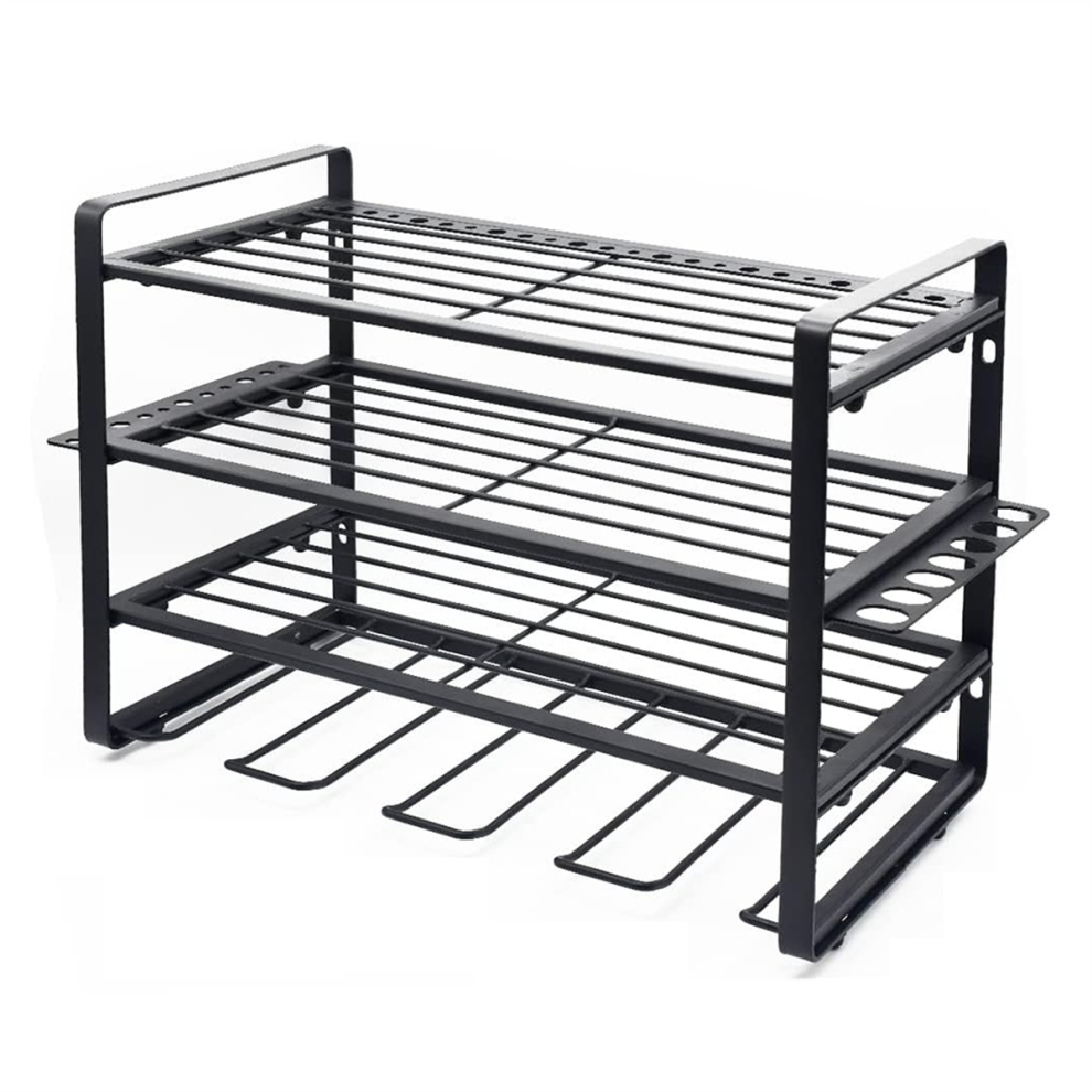 Metal Wall Mounted Tool Holder, Multifunctional Power Rack, Household Hardware Storage Electric Drill Rack 4853024021379