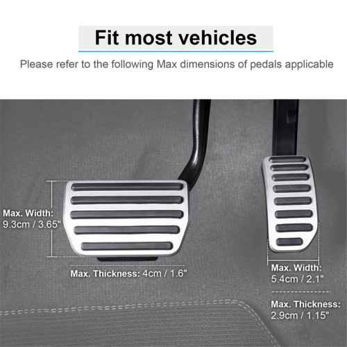 Pedal Extender for Brakes and Accelerator Pedal, with Adjustable Length Angle Short Drivers 2