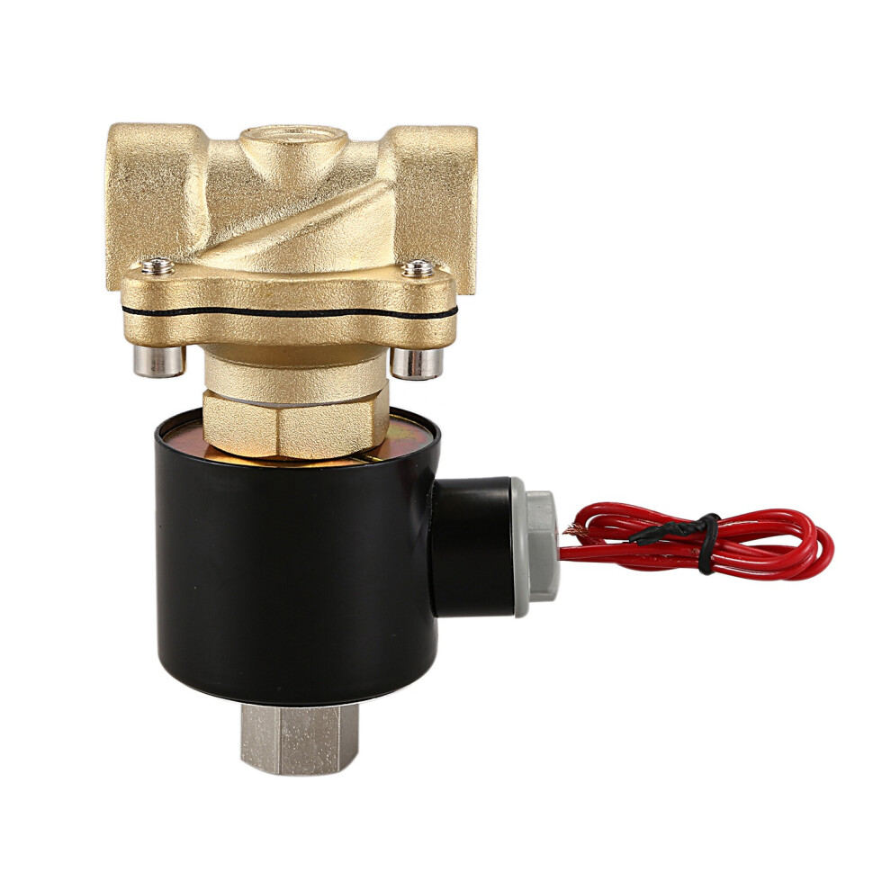 1/2Inch Dn15 Normally Open O Brass Electric Solenoid Valve 220V Pneumatic For Water Oil Gas 4851265611892