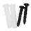 1Pcs Simple Design Wall Mounted Sliding Barn Door Bottom Floor Guide with Adjustable Bracket Black 9