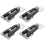 Conector de sofá secional, 4 peças de encaixe de metal para sofá, conector estilo jacaré 4