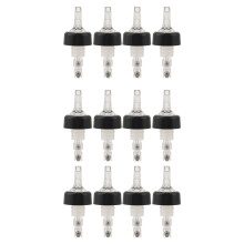 12 x 25ML Clear Auto Measure Quick Shot Pourers